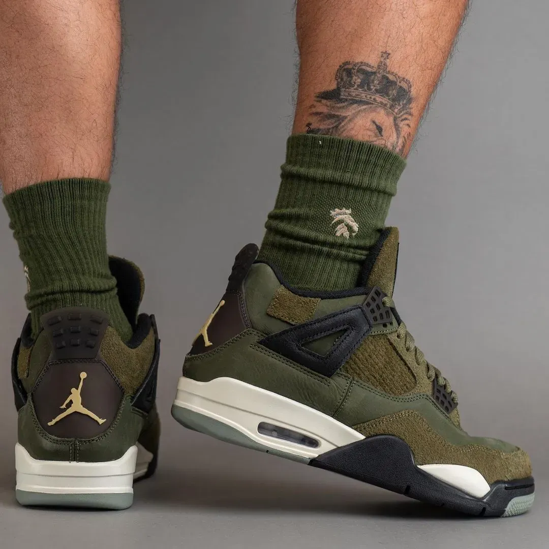 air jordan 4 medium olive