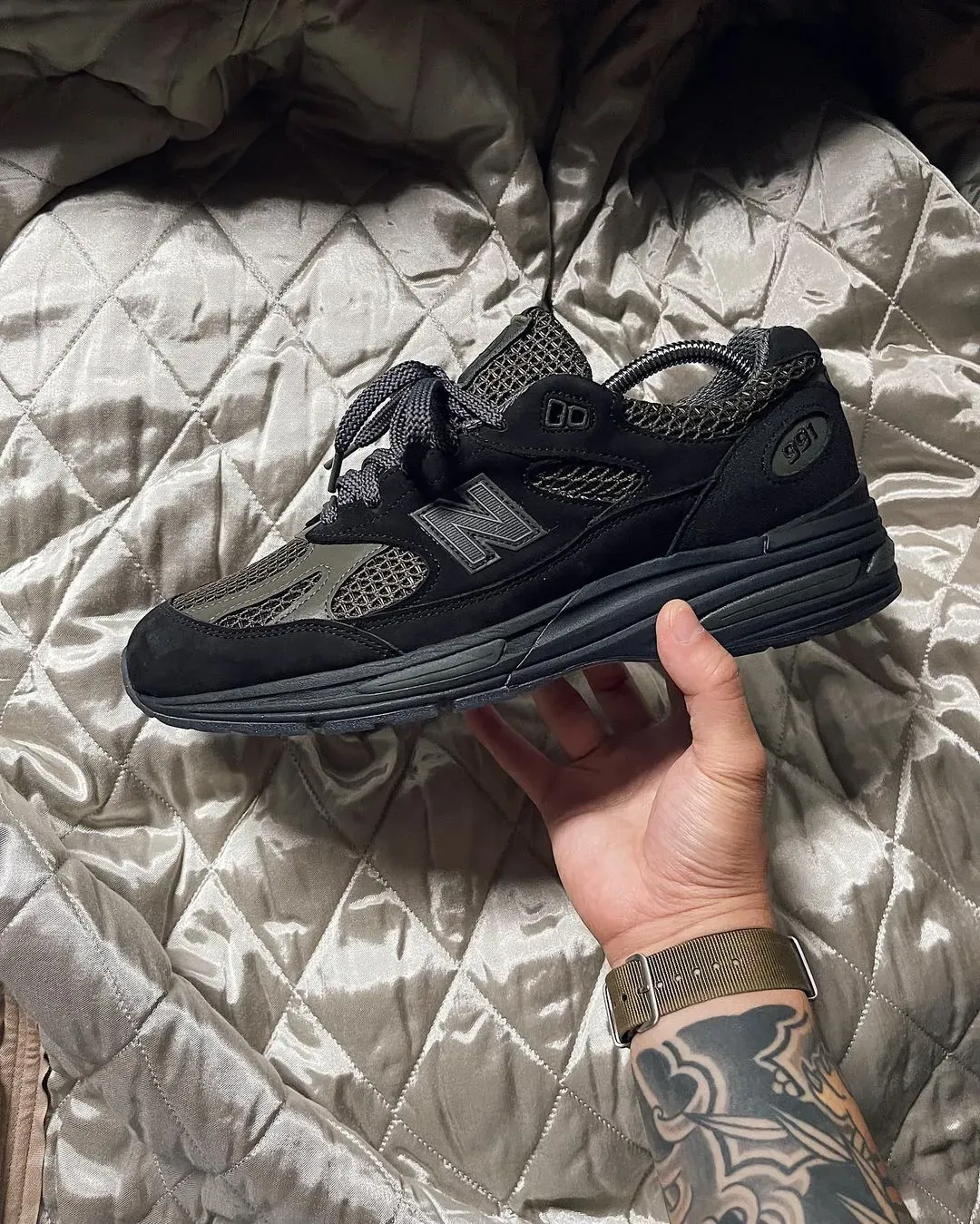 stone island new balance 991v2