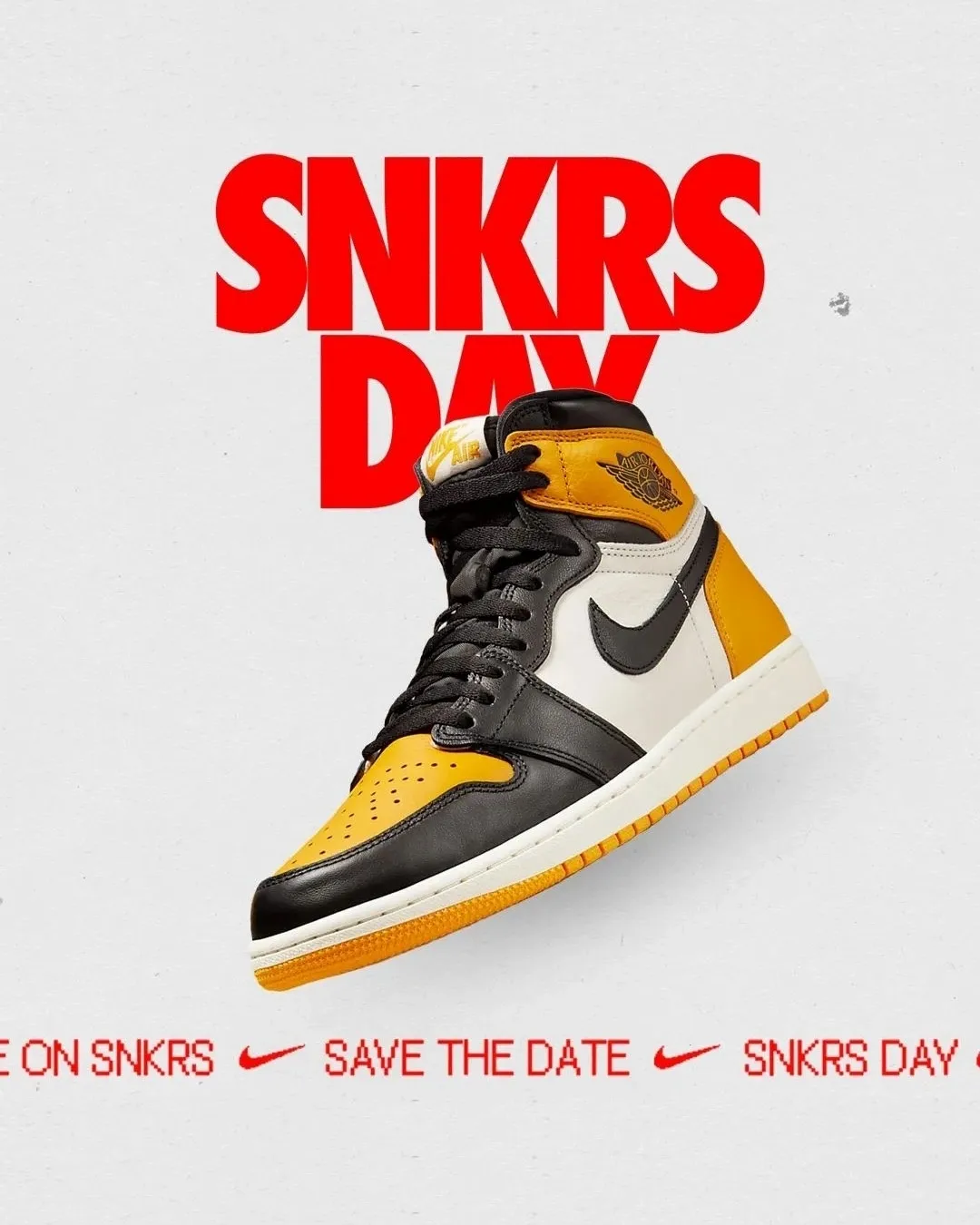 air jordan 1 high yellow toe snkrs day