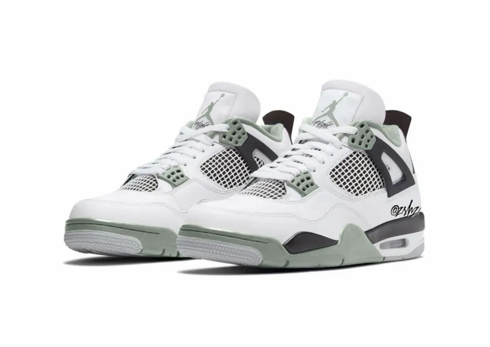 air jordan 4 retro wmns seafoam aq9129-103