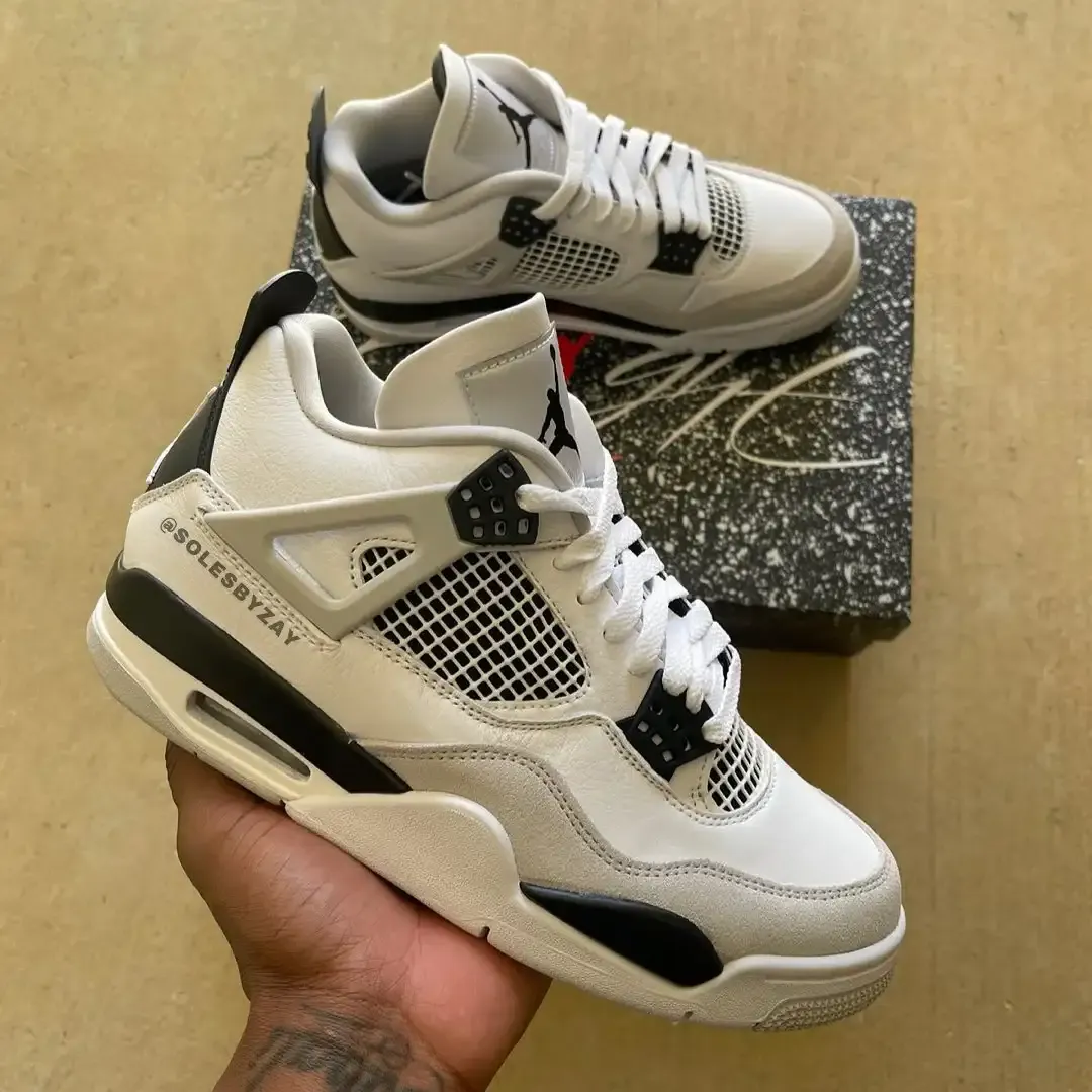 air jordan 4 retro military black