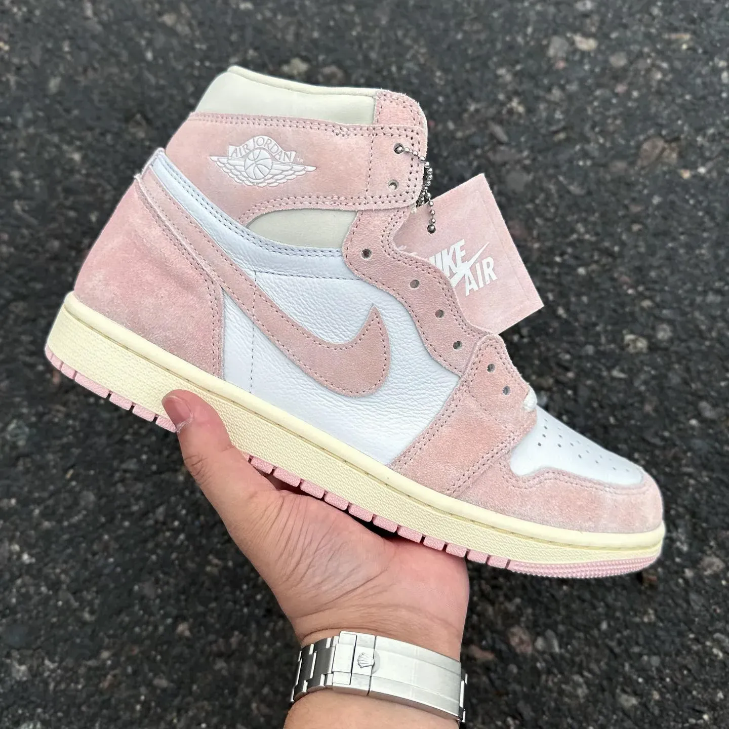 air jordan 1 washed pink