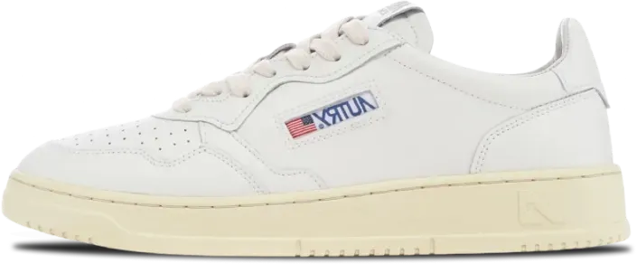 Autry Medalist Low WHITE