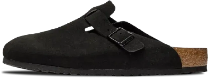 Birkenstock Boston Soft Footbed SUEDE BLACK