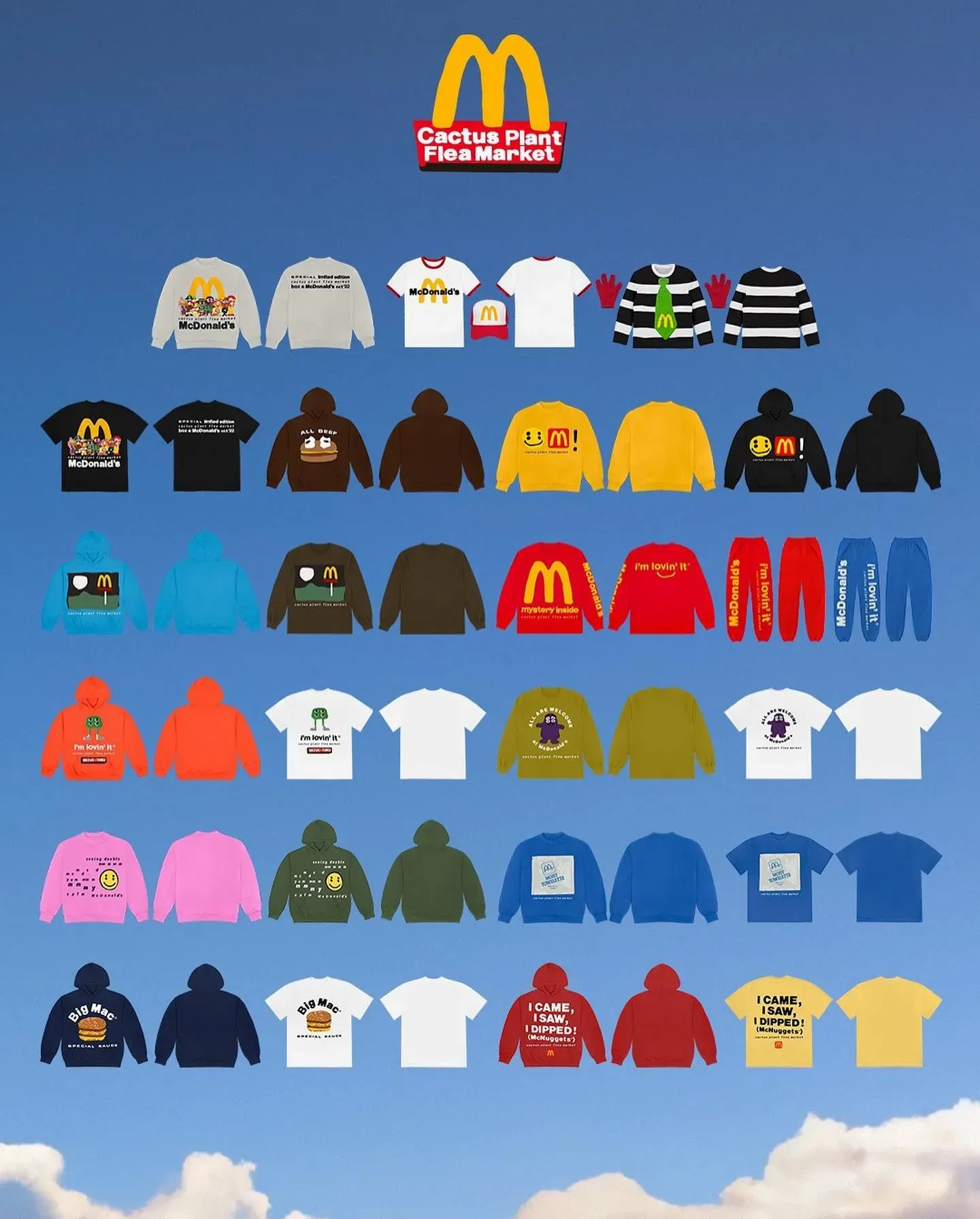 cactus plant flea market mcdonalds collection cpfm x McDonald's