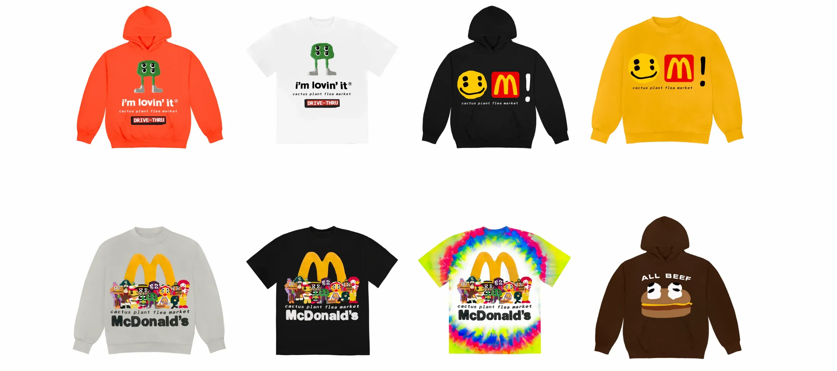 cactus plant flea market mcdonalds items cpfm x mcdonald's