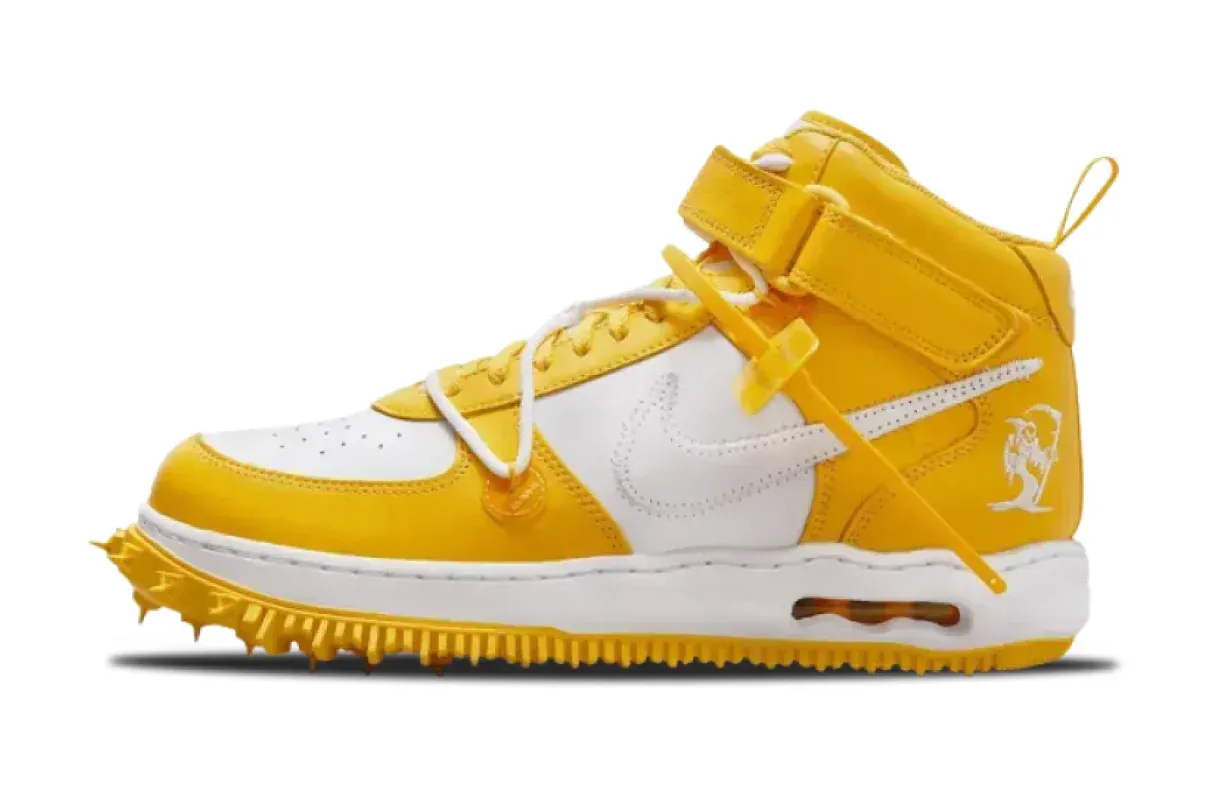 Off-White x Nike Air Force 1 Mid Varsity Maize DR0500-101