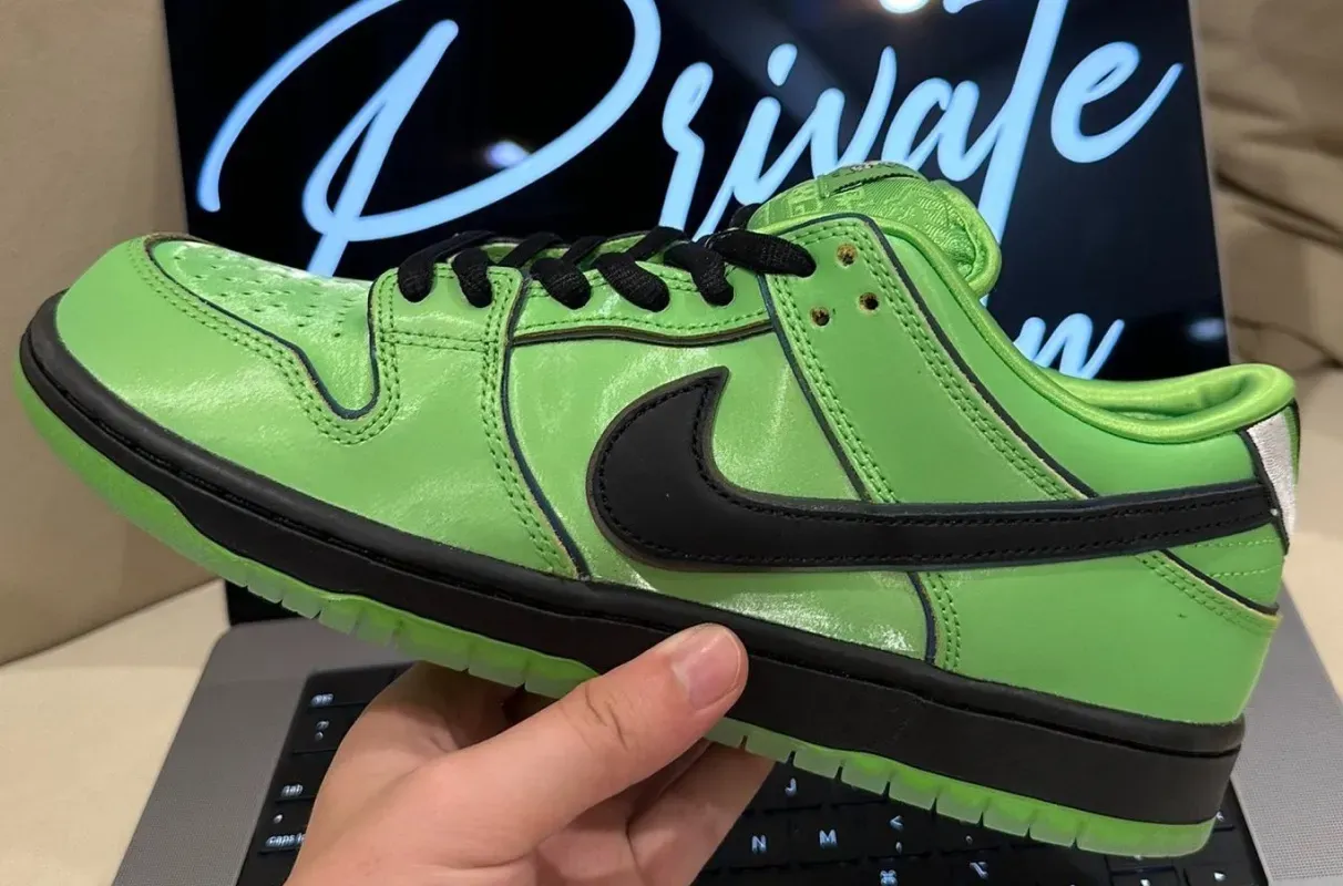powerpuff nike sb dunk low buttercup fz8319-300