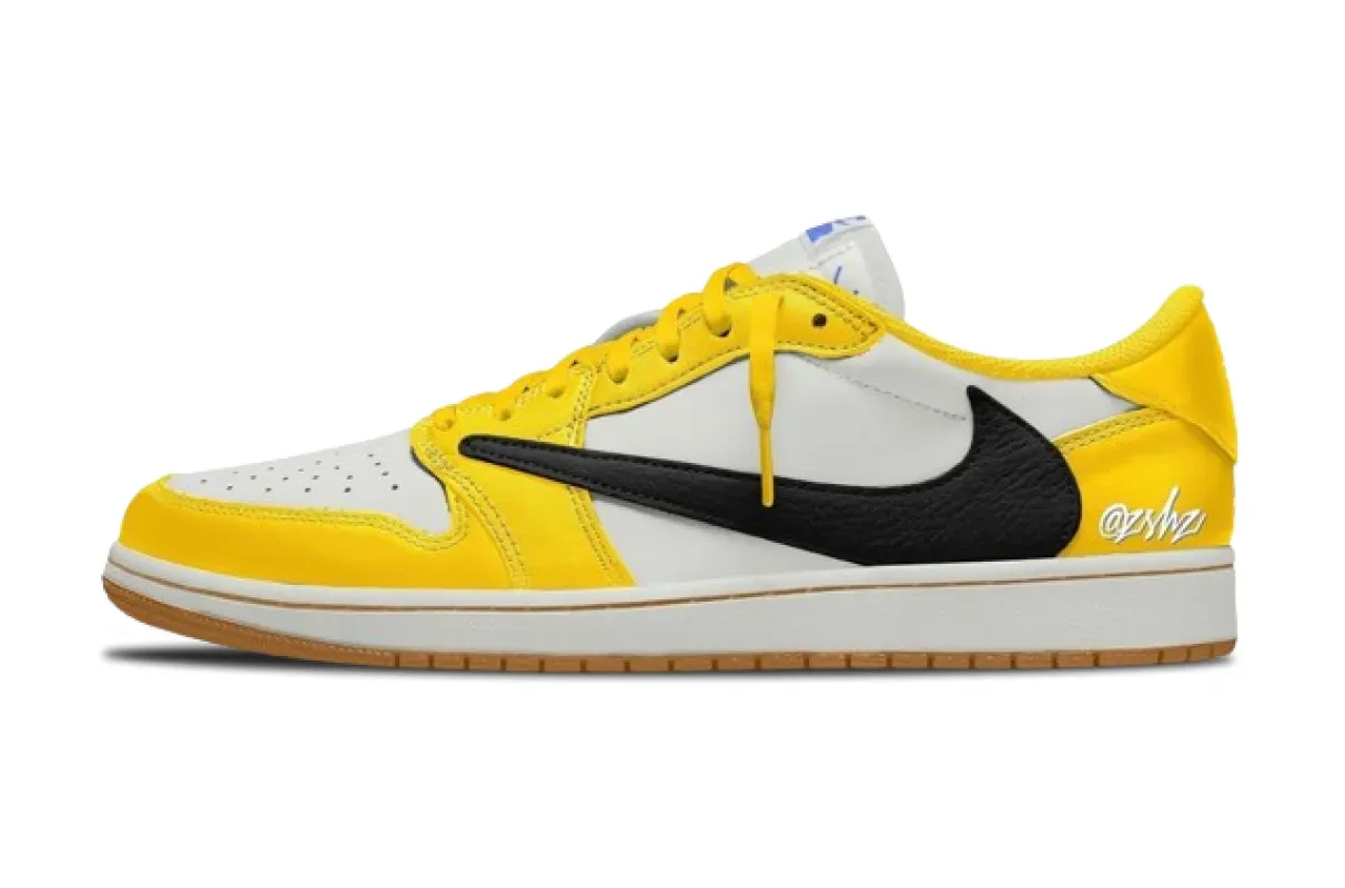travis scott air jordan 1 low og canary dz4137-700