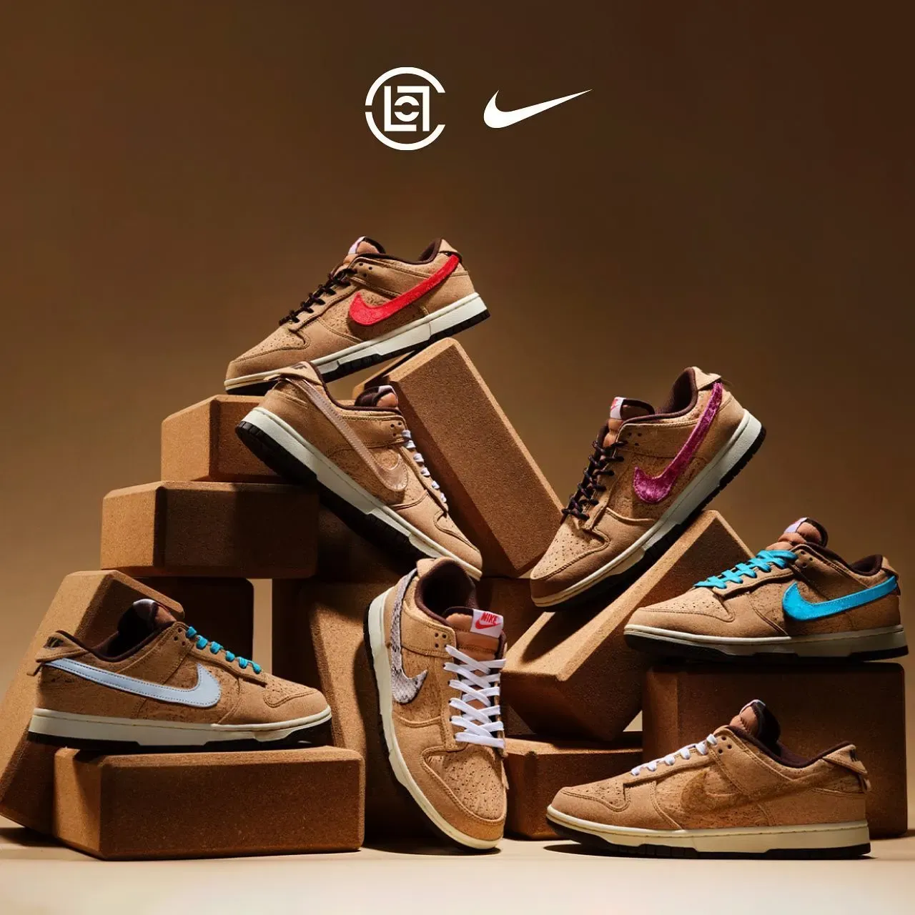 clot nike dunk low cork FN0317-121