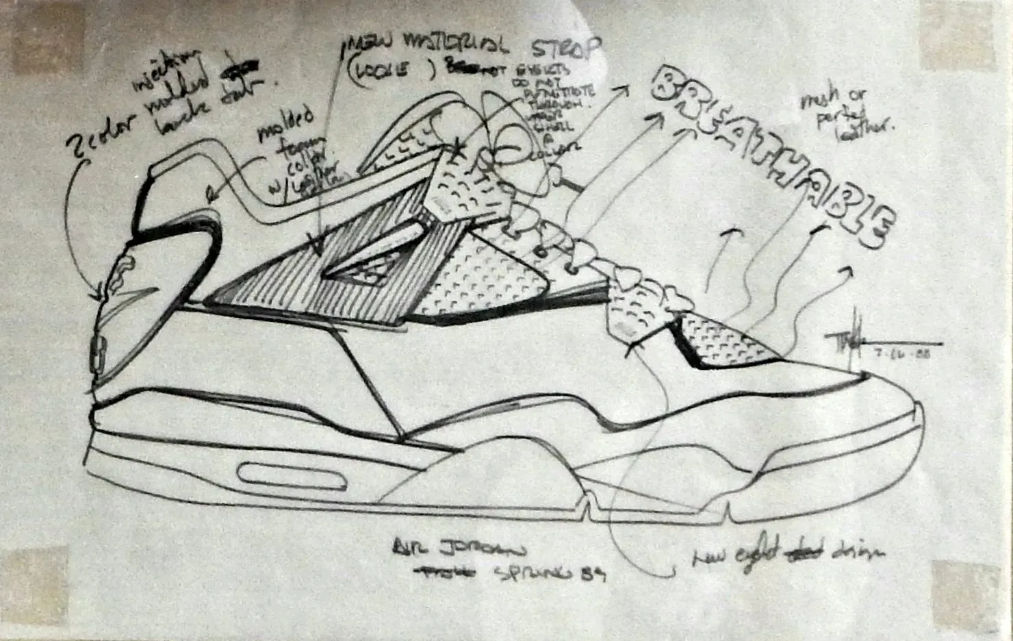 croquis air jordan 4