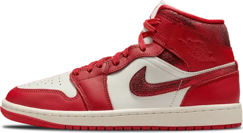 Air Jordan 1 Mid Wmns Cracked Red Metallic Hj9337 106