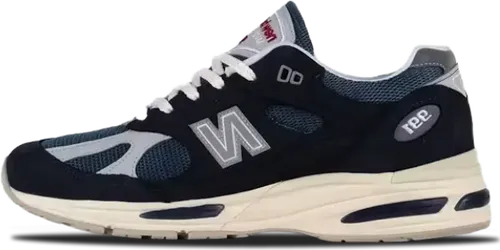 image de New Balance 991v2 Made In Uk Vintage Marine U991vn2