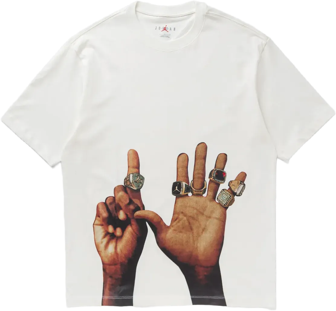 Jordan Flight MVP Rings T-Shirt WHITE