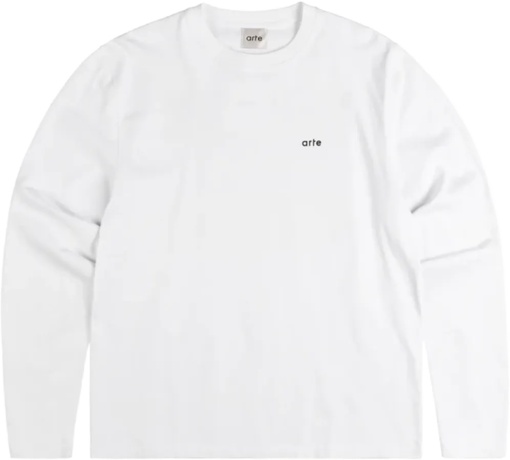 Arte Antwerp Print Longsleeve T-Shirt WHITE