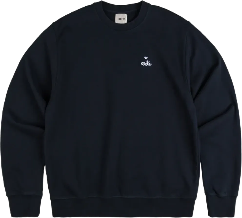 Arte Antwerp Heart Crewneck NAVY