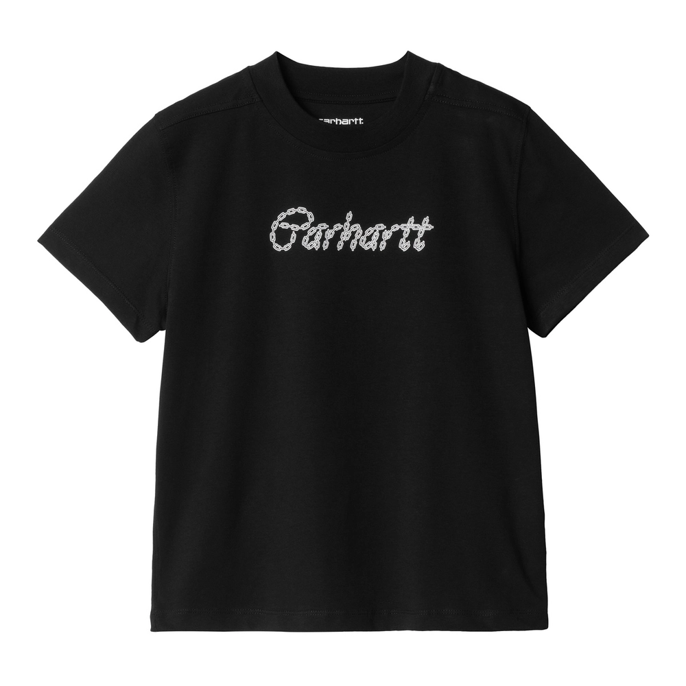 1F1F1F_Carhartt-WIP-SS-Chained-T-Shirt-WMNS_BLACK-WHITE_I0346930D2XX_img1