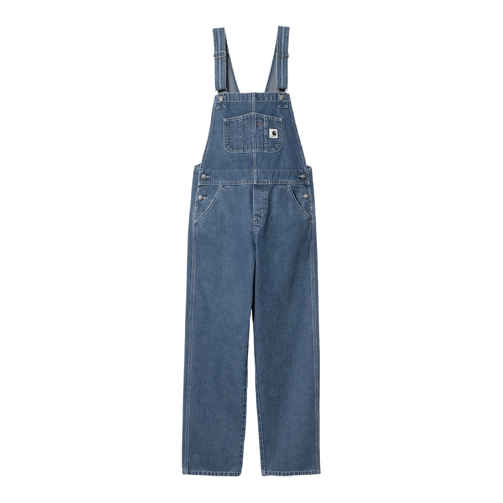 Carhartt WIP Bib Overall Straight WMNS BLUE STONE WASHED image