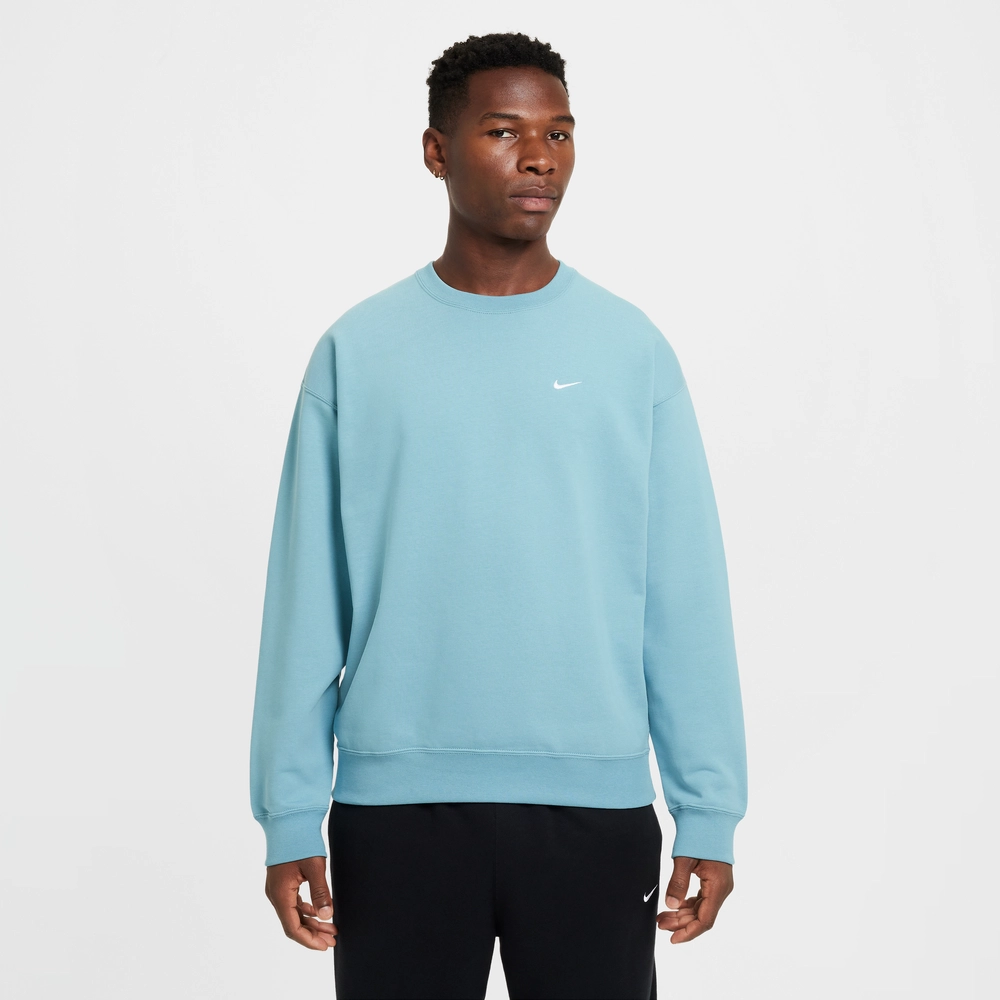 Nike Solo Swoosh Fleece Crewneck DENIM TURQUOISE image