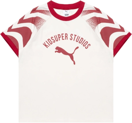Kidsuper x Puma Ringer T-Shirt WHITE RED