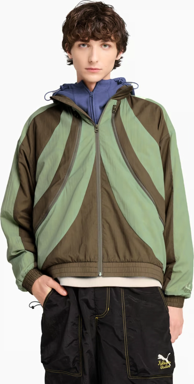 Kidsuper x Puma Windbreaker Jacket GREEN