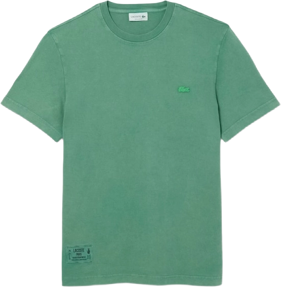 Lacoste Washed Effect Heavy Jersey T-shirt PINE GREEN