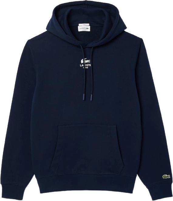 Lacoste Print Hoodie MIDNIGHT BLUE
