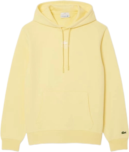 Lacoste Print Hoodie Pastel Yellow image