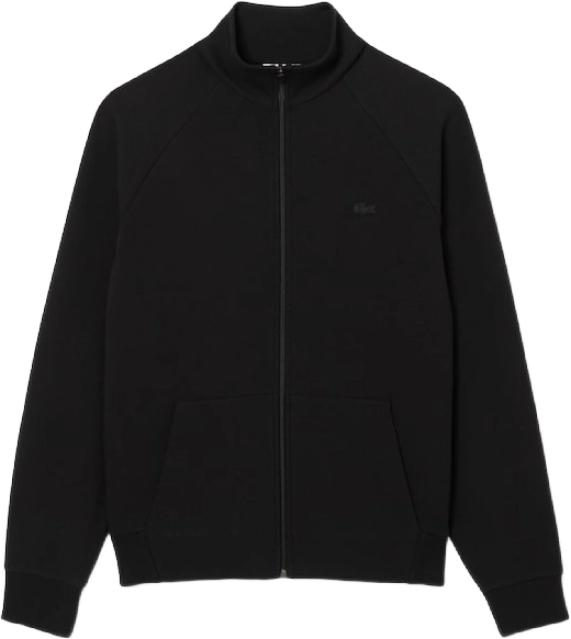 Lacoste Double Face Jersey Zipped Sweatshirt BLACK