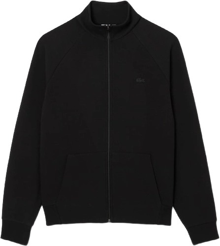 Lacoste Double Face Jersey Zipped Sweatshirt Black image