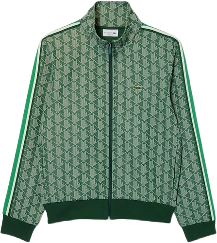 Image de Lacoste Paris Zip-Up Jacquard Track Jacket GREEN