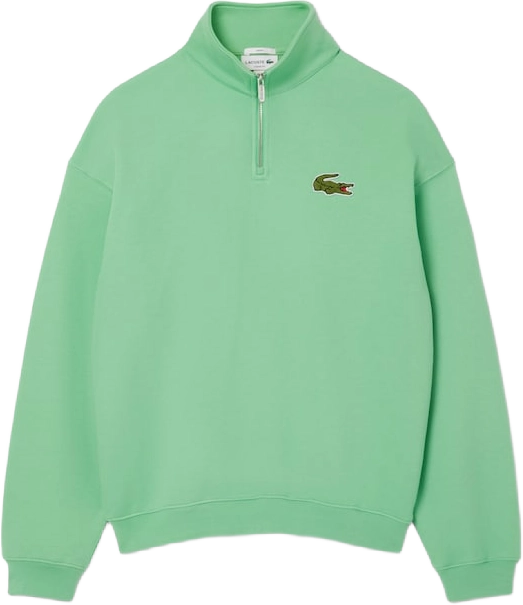 Lacoste Loose Fit Zip Neck Sweatshirt LIAMONE GREEN