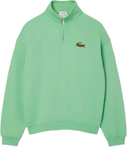 Lacoste Loose Fit Zip Neck Sweatshirt Liamone Green image