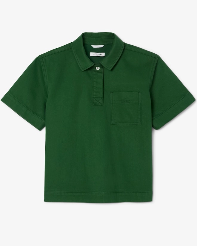 1e3f26_Lacoste-Oversized-Denim-Polo-Shirt_GREEN_CF0052-132_img1