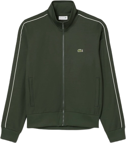 Lacoste Paris Piqué Zip Front Track Jacket BOTTLE GREEN image