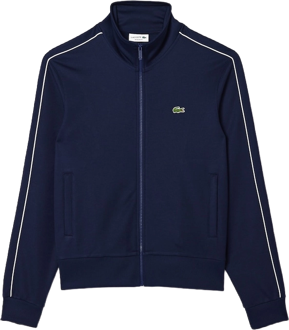 Lacoste Paris Piqué Zip Front Track Jacket MIDNIGHT BLUE
