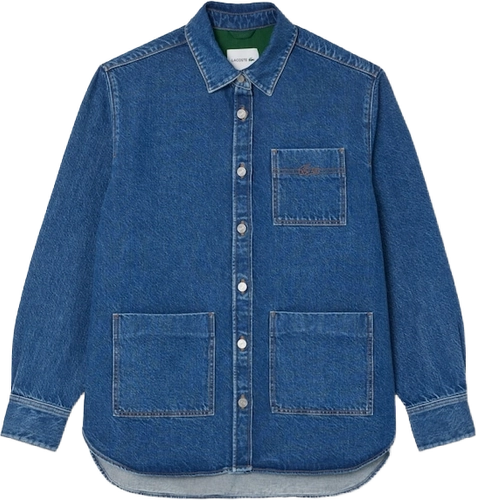 Image de Lacoste Oversized Denim Overshirt WMNS BLUE