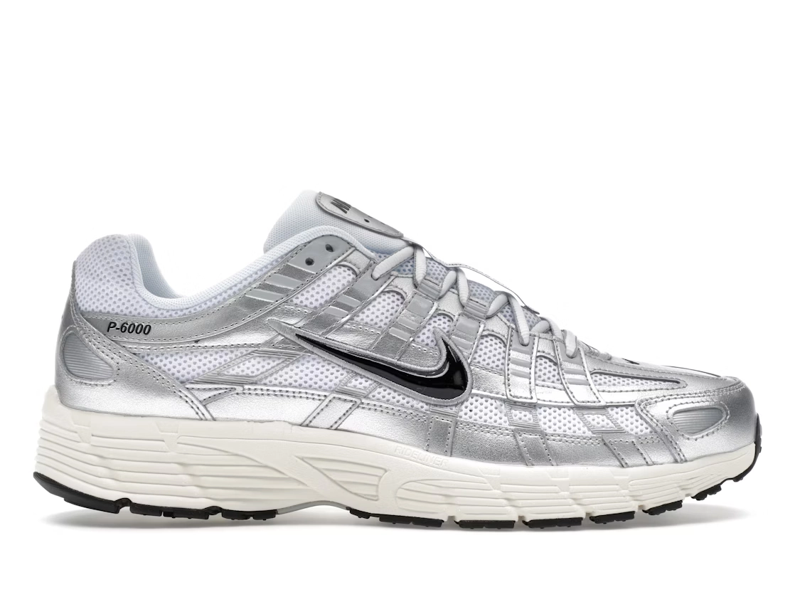 Nike P-6000 White Metallic Silver - view 0