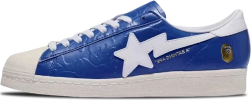 image de Bape Adidas Superstar Vintage Blue White Jr2702