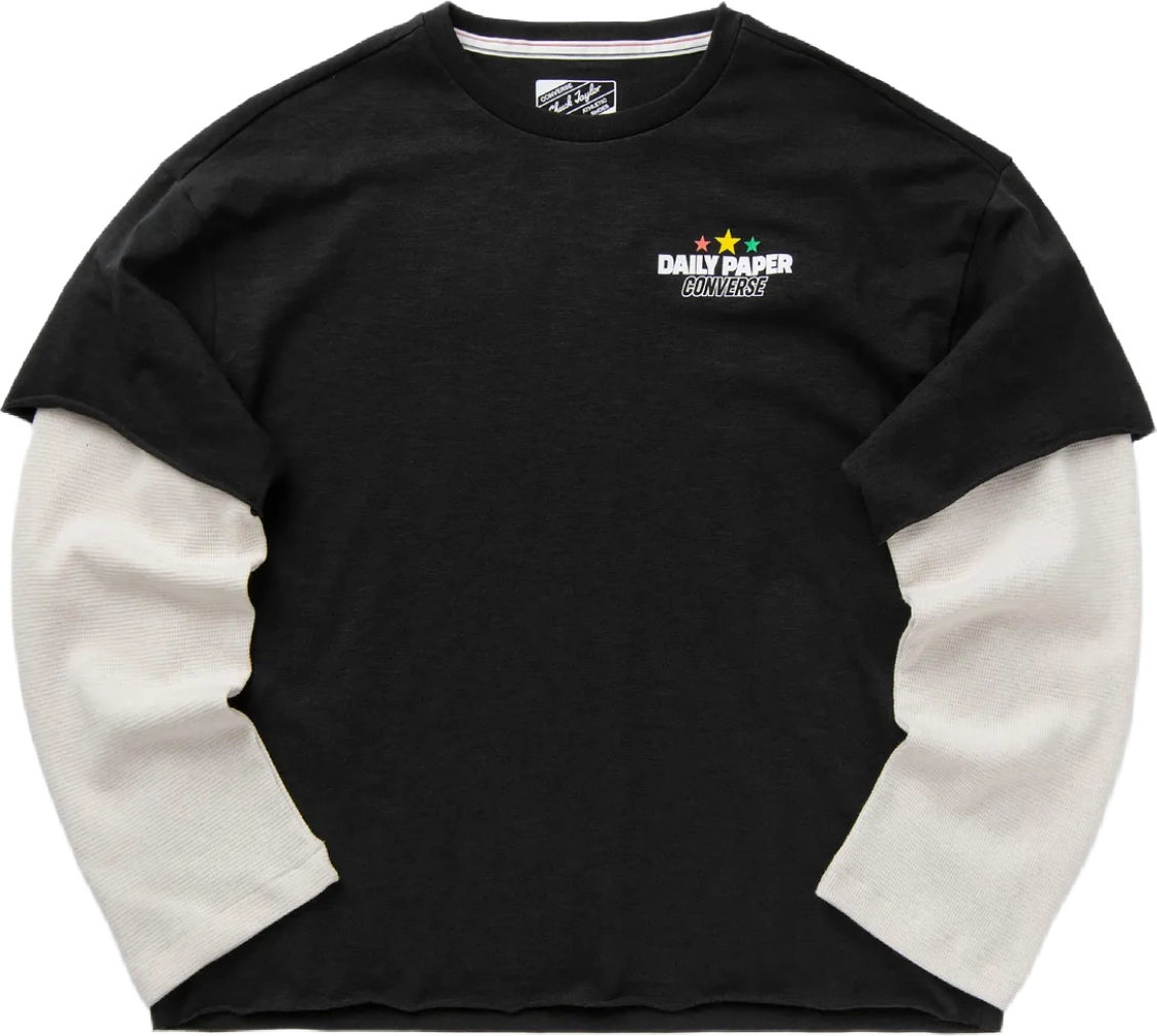 Converse x Daily Paper Thermal Tee BLACK
