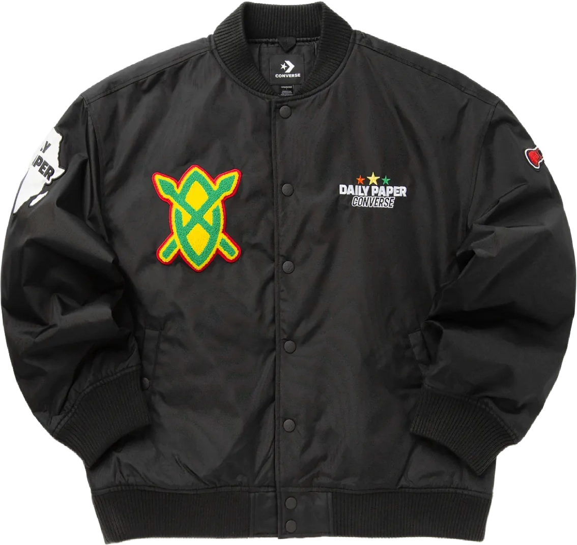 Converse x Daily Paper Stadium Jacket BLACK