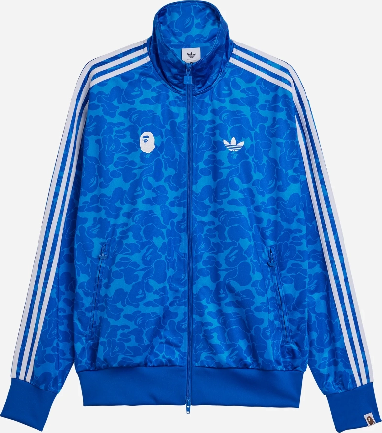 BAPE x adidas Firebird Tracksuit Jacket BLUE