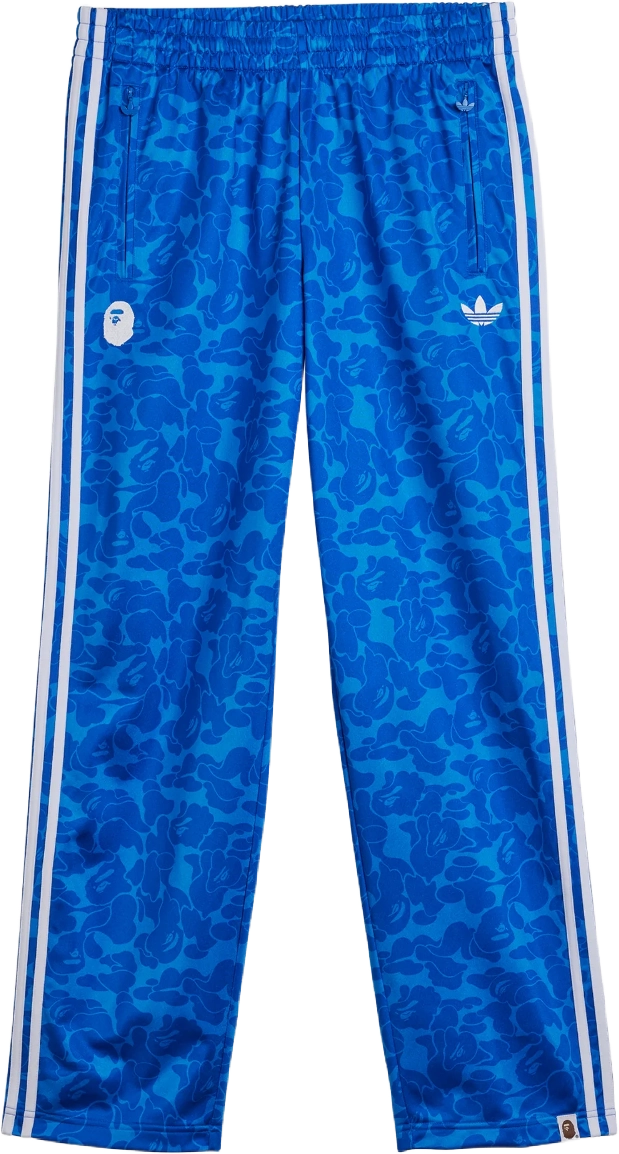 BAPE x adidas Firebird Tracksuit Pants BLUE