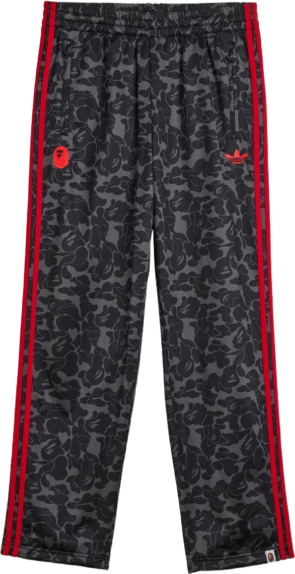 BAPE x adidas Firebird Tracksuit Pants BLACK