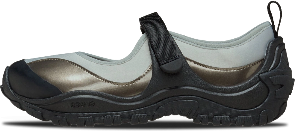 Crocs Terre Ballet Core BLACK SILVER METALLIC