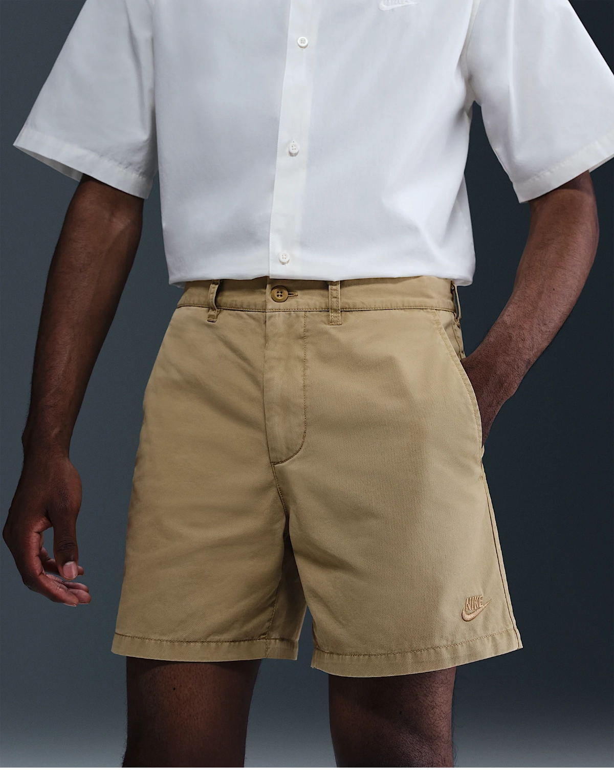 Nike Club Washed Chino Shorts PARACHUTE BEIGE