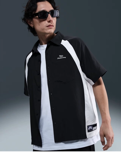 Nike Sb Nike Dri Fit Woven Short Sleeve Bowler Shirt Hj2958 010 image