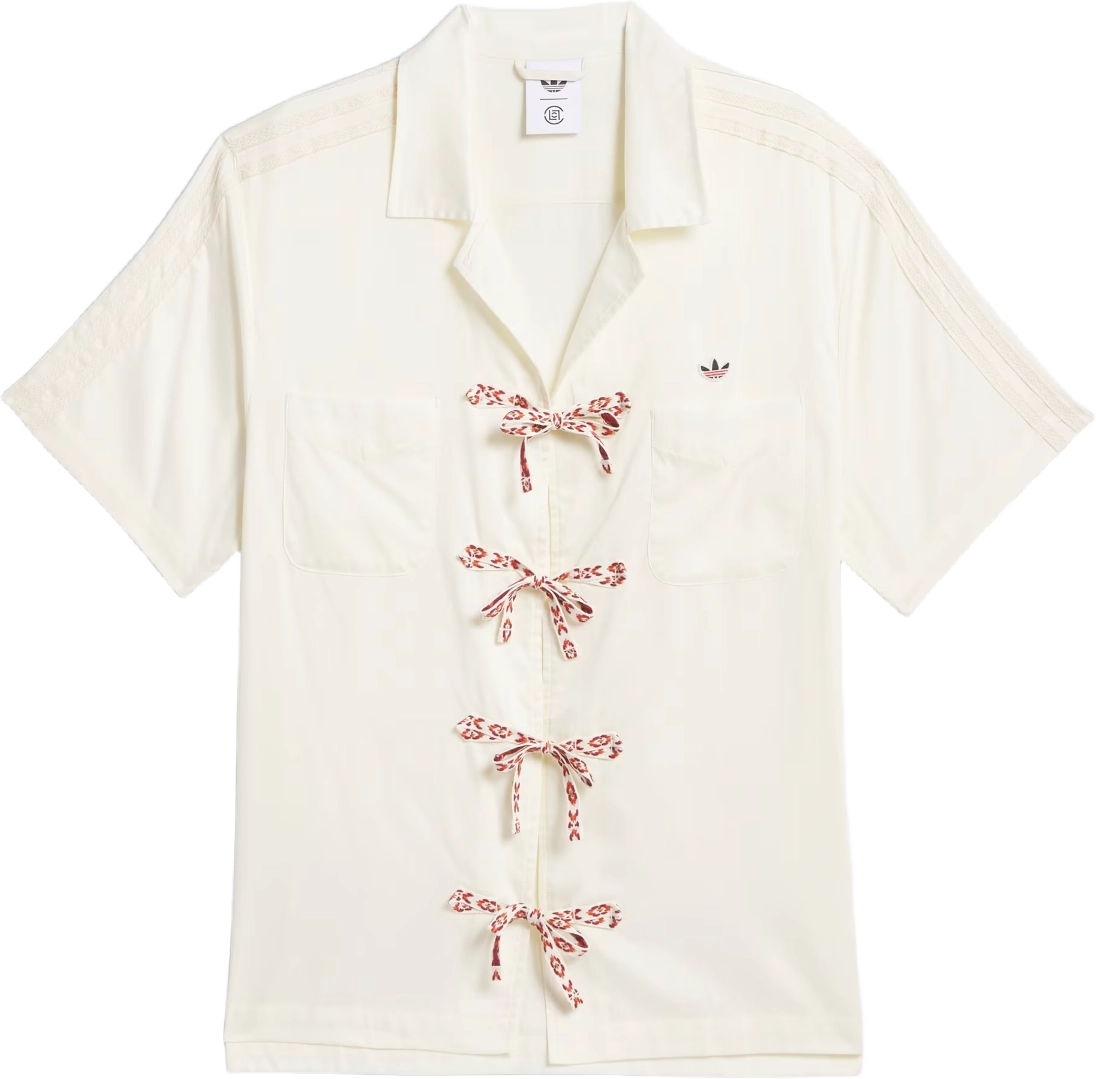 CLOT x adidas Unisex Bowling Shirt CREAM WHITE