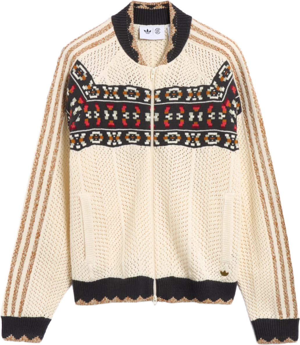 CLOT x adidas Unisex Knit Cardigan CREAM WHITE