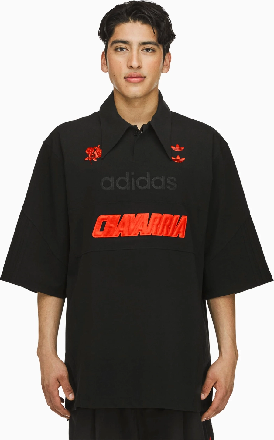 Willy Chavarria x adidas Polo Shirt BLACK